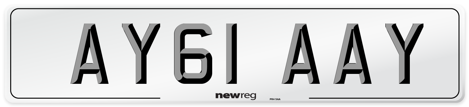 AY61 AAY Number Plate from New Reg